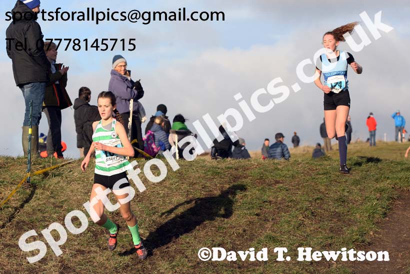 Girls under-13s North Eastern Cross Country, 2018 Northern Cross Country Champs., Wrekenton, Gateshead. Photo:  David T. Hewitson/Sports for All Pics